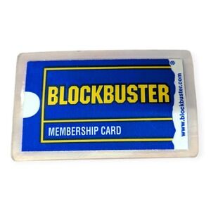 VTG Blockbuster Membership Card 2001 Retro Video Rental Memorabilia New Haven